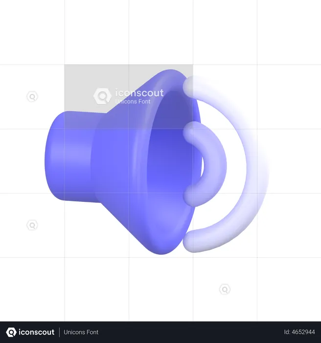Increase Volume  3D Icon