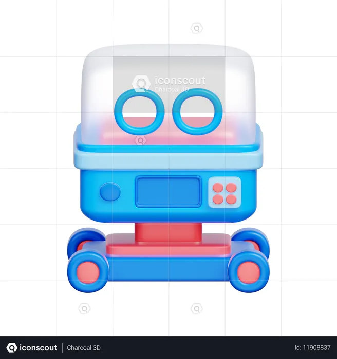 Incubadora infantil  3D Icon