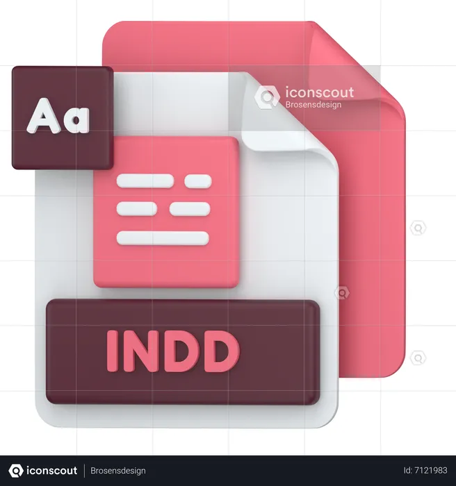 INDD  3D Icon