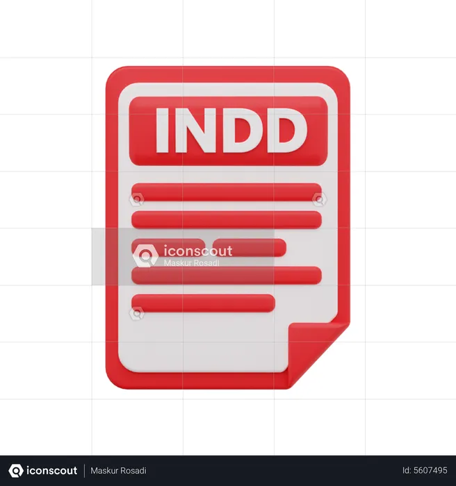 Indd file  3D Icon