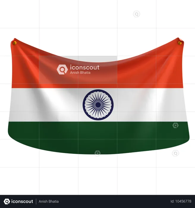 インド Flag 3D Icon