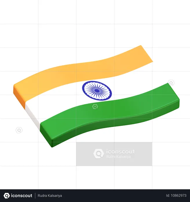India Flag 3D Icon