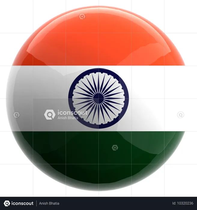 India Flag 3D Icon