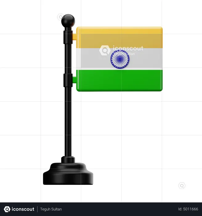 India Flag Flag 3D Icon