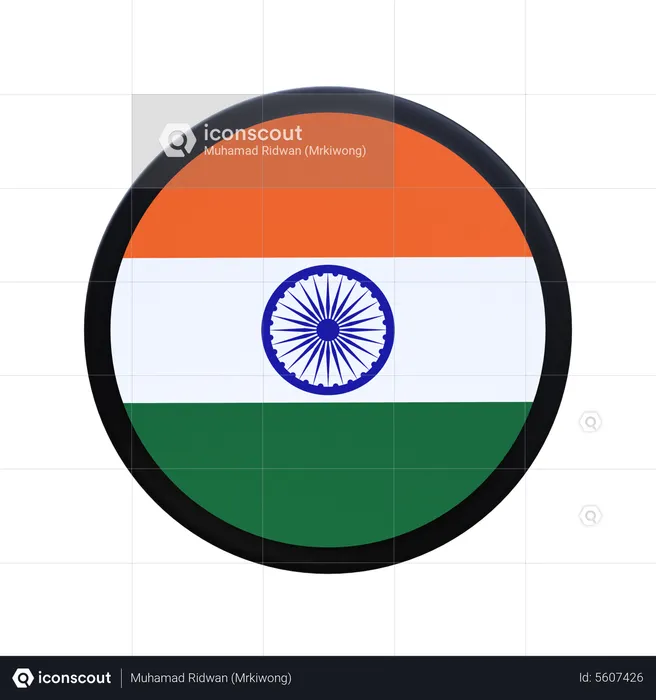 India flag Flag 3D Illustration