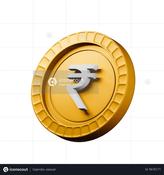 Indian rupee  3D Icon