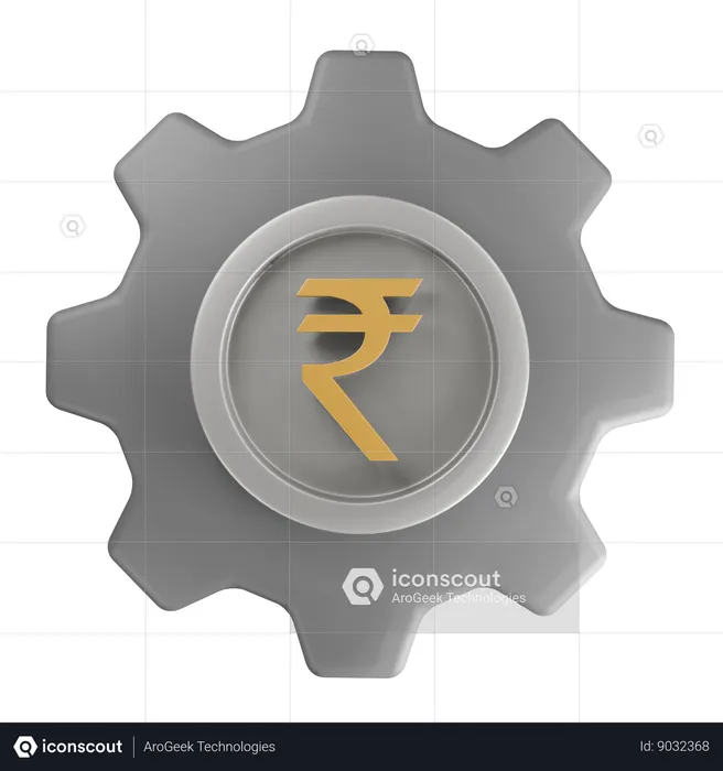 Indian rupee Money Management  3D Icon