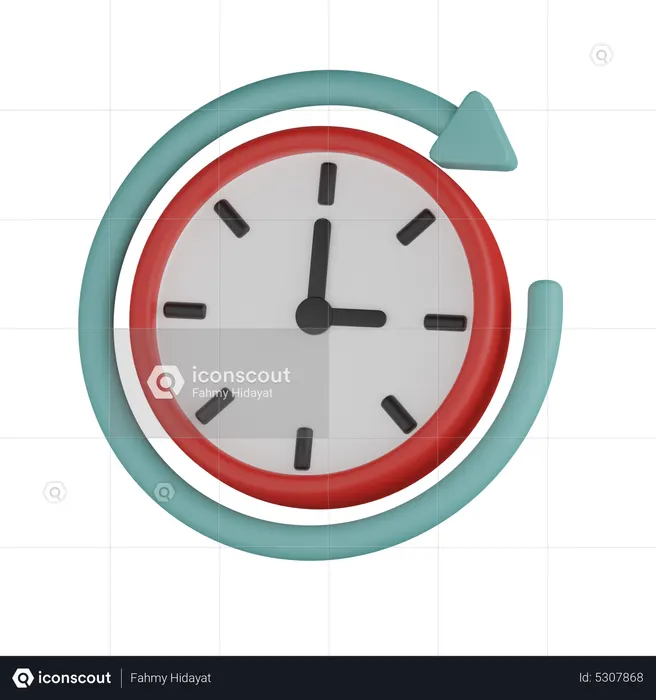 Indicador de temporizador móvel  3D Icon