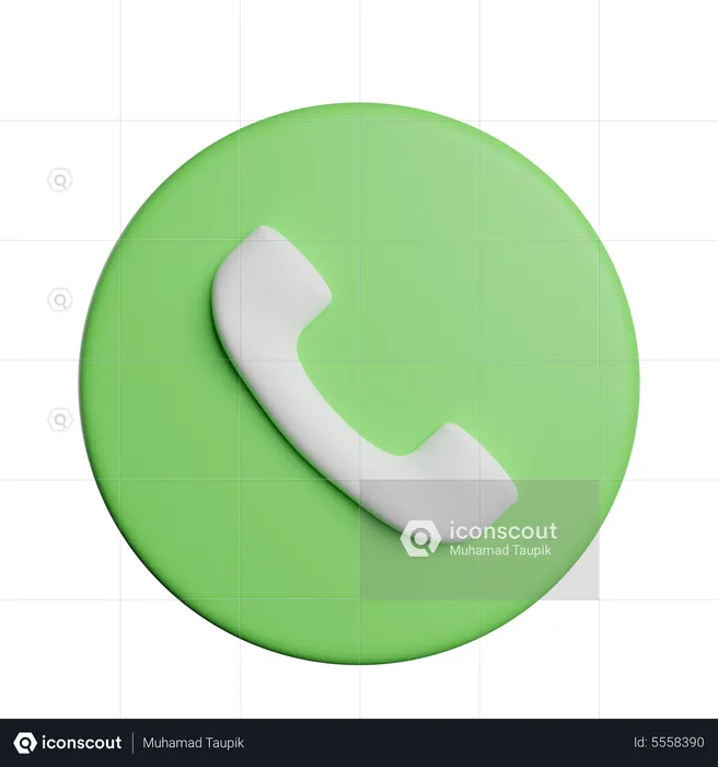 Indicatif d'appel téléphonique  3D Icon