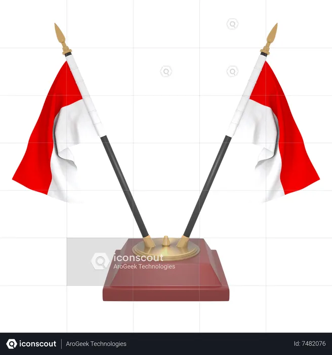 Indonesia Flag 3D Icon