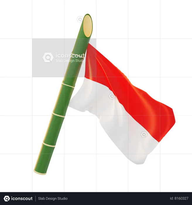 Indonesia Flag  3D Icon