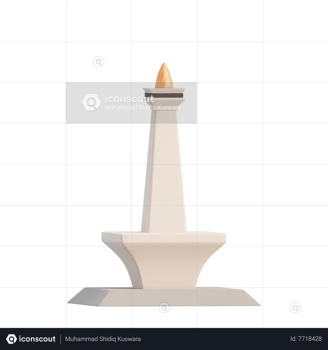 Indonesia National Monument  3D Icon