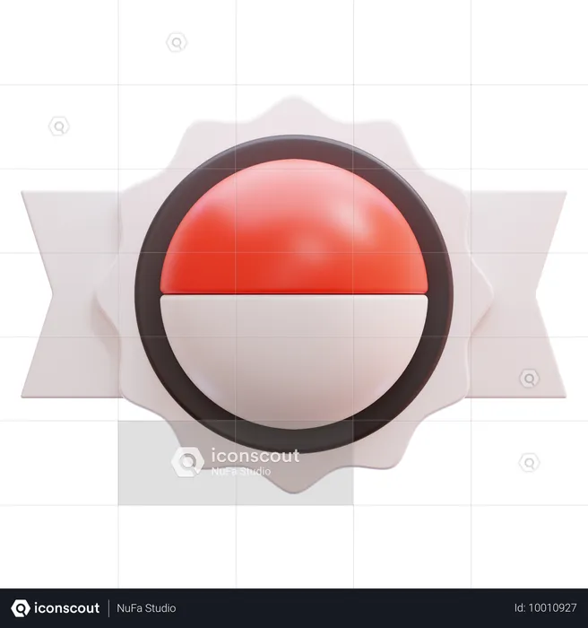 Indonesian Badge  3D Icon