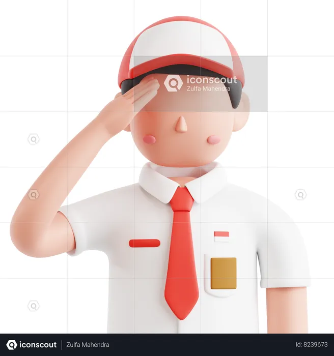 Indonesian Boy  3D Icon