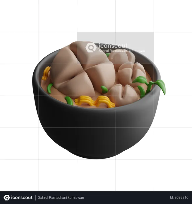 Indonesian food  3D Icon