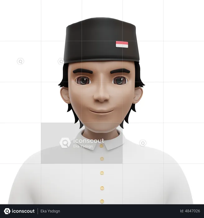 Indonesian Polish  3D Icon