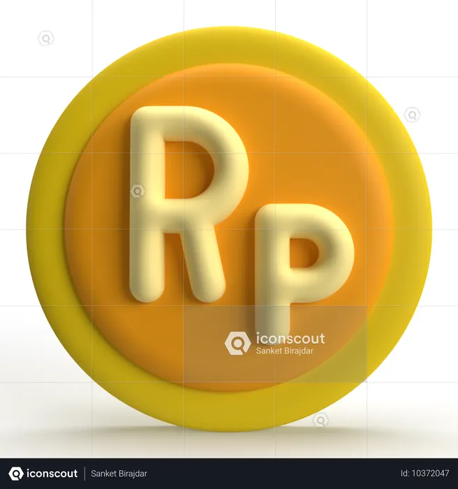 Indonesian Rupiah  3D Icon