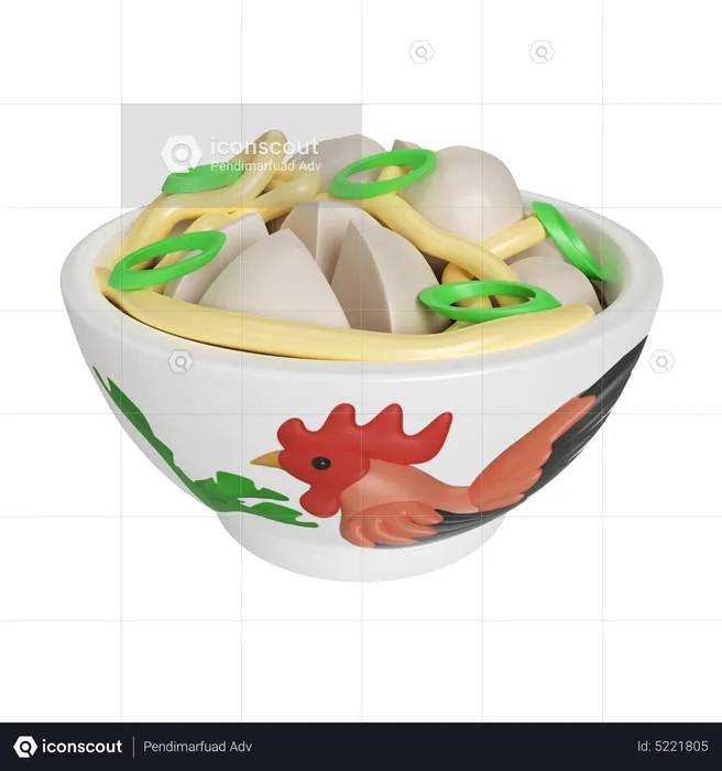 Indonesische Fleischbällchen  3D Icon