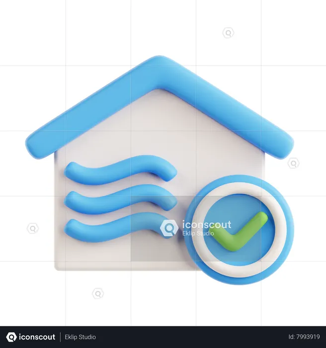 Indoor Air Quality  3D Icon