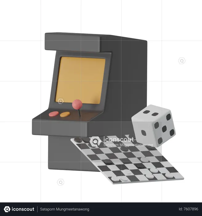 Indoor Games  3D Icon