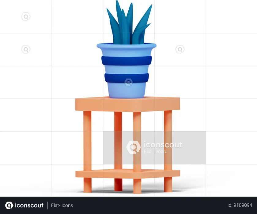 Indoor Plant  3D Illustration