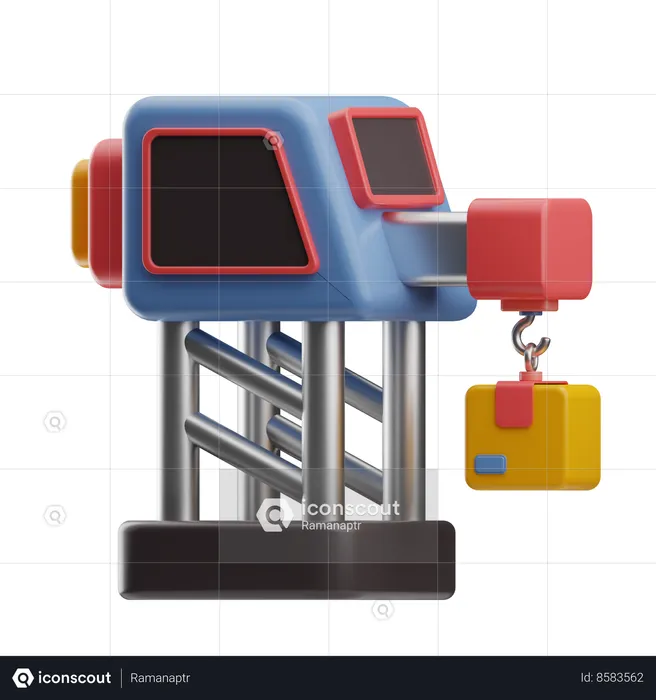 Industrial Crane  3D Icon