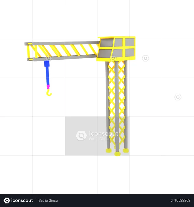 産業用クレーン  3D Icon