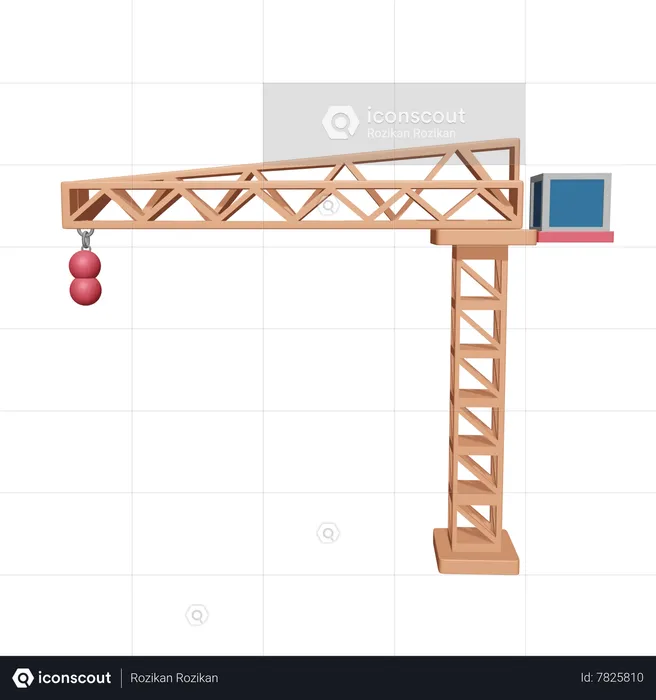 Industrial Crane  3D Icon