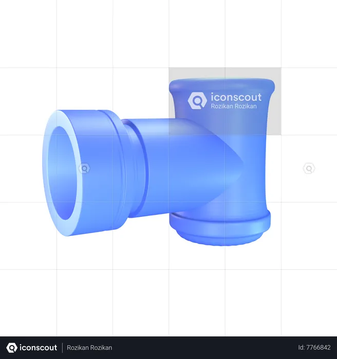 Industrial Pipe  3D Icon