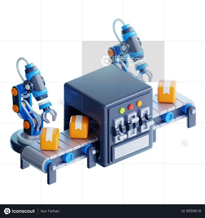 INDUSTRIAL ROBOT  3D Icon