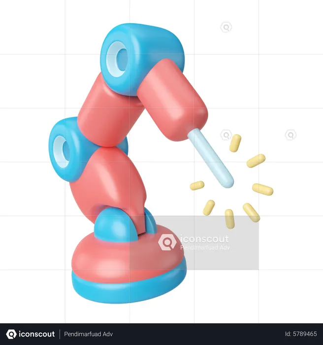 Industrial Robot  3D Icon