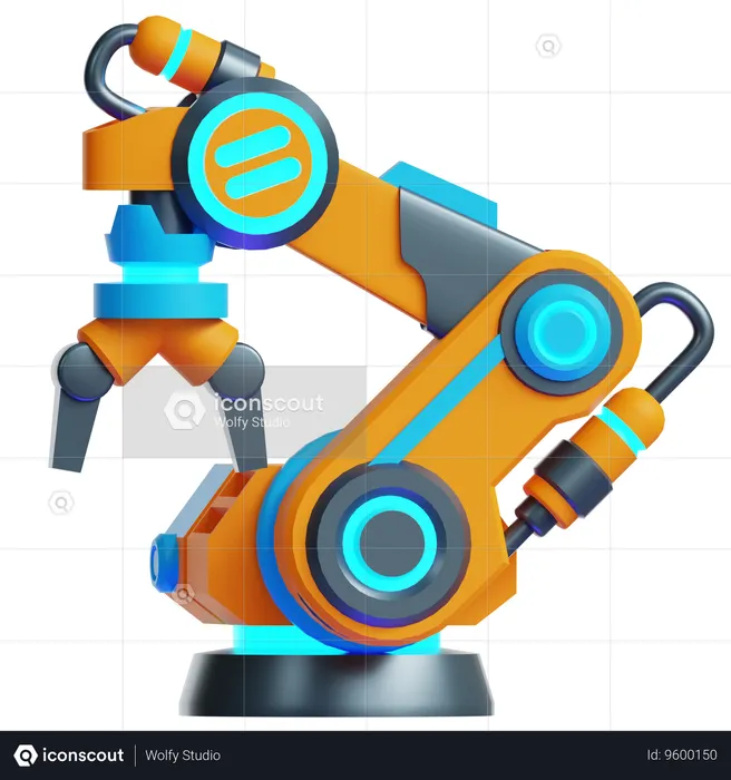 INDUSTRIAL ROBOTIC ARM  3D Icon