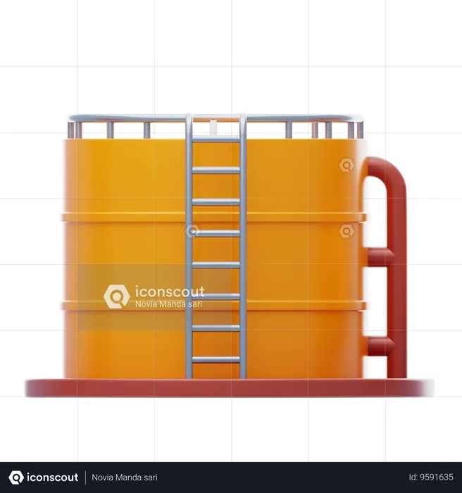 Industrial Tank  3D Icon