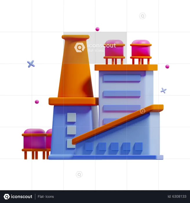 Industry  3D Icon