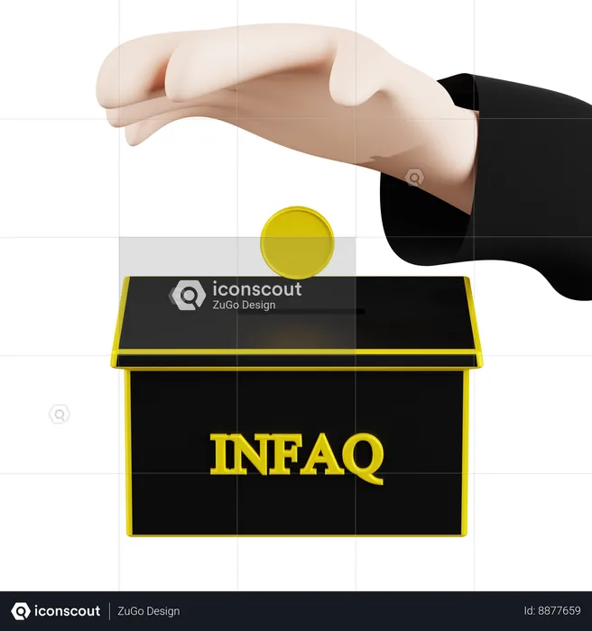 Infaq  3D Icon