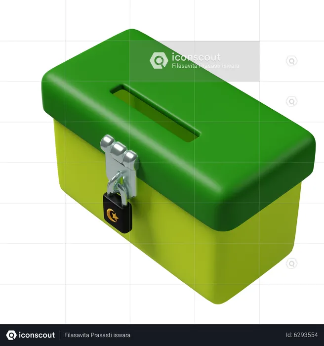 Infaq box  3D Icon