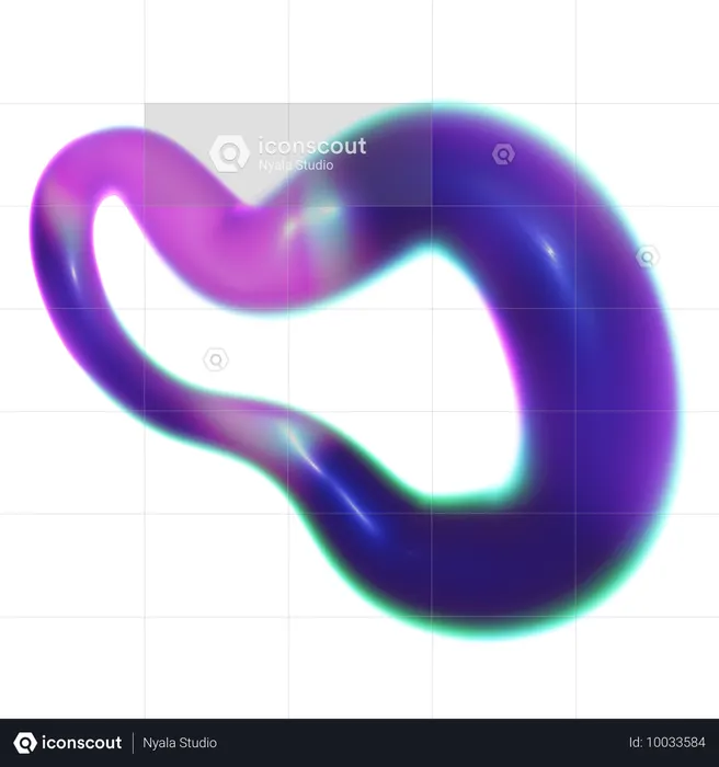 Infinite Abstract Shape  3D Icon