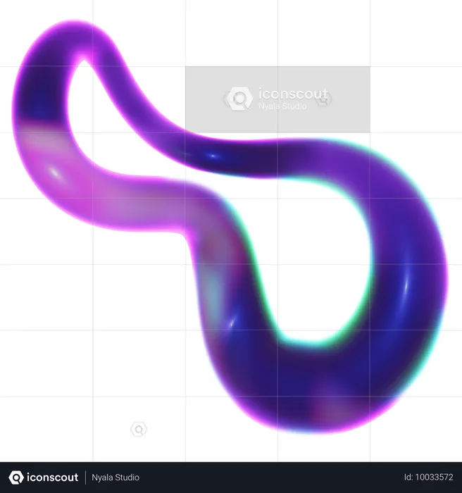 Infinite Abstract Shape  3D Icon