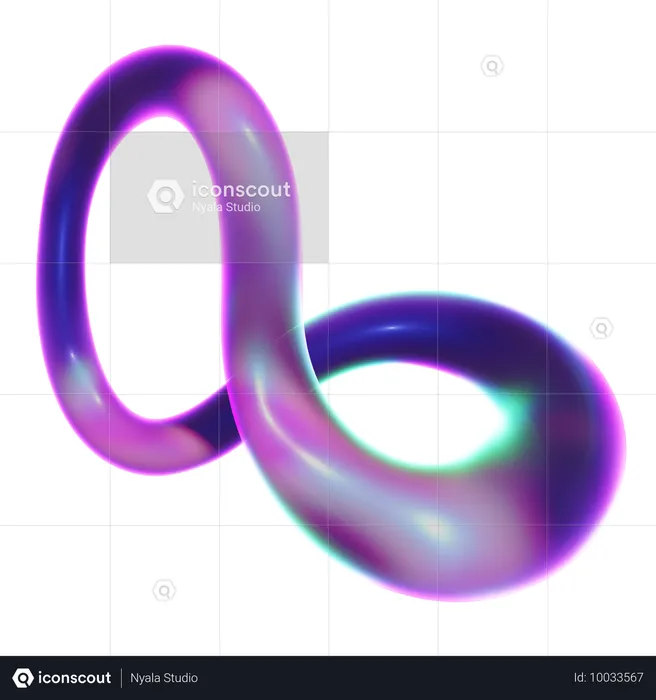 Infinite Abstract Shape  3D Icon