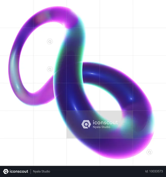 Infinite Abstract Shape  3D Icon