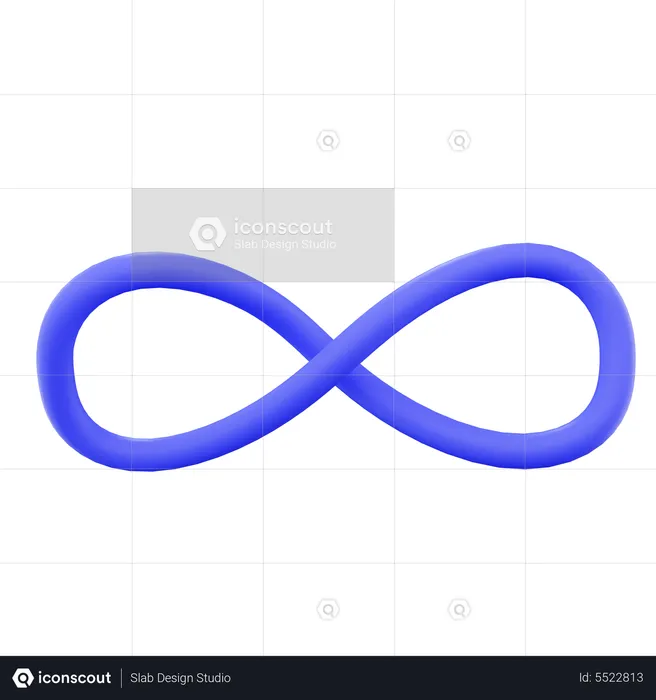 Infinite Symbol  3D Icon