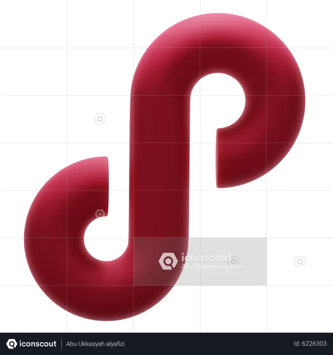 Infinity Abstract Shape  3D Icon