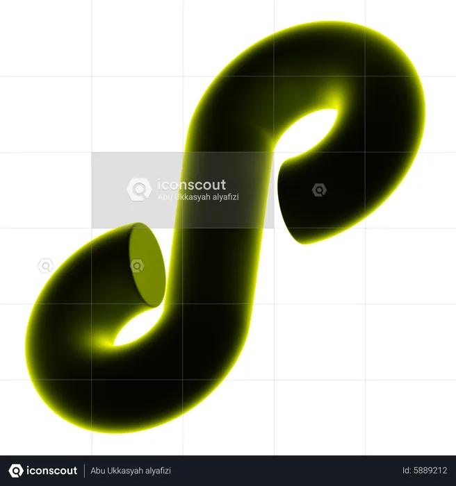 Infinity Abstract Shape  3D Icon