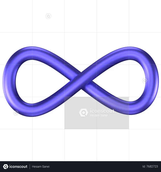 Infinity Abstract Shape  3D Icon