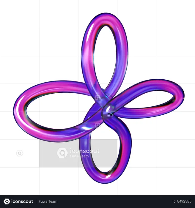 Infinity Lines  3D Icon