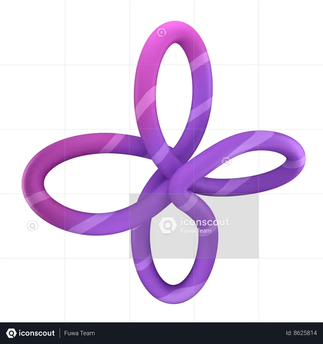 Infinity Lines  3D Icon