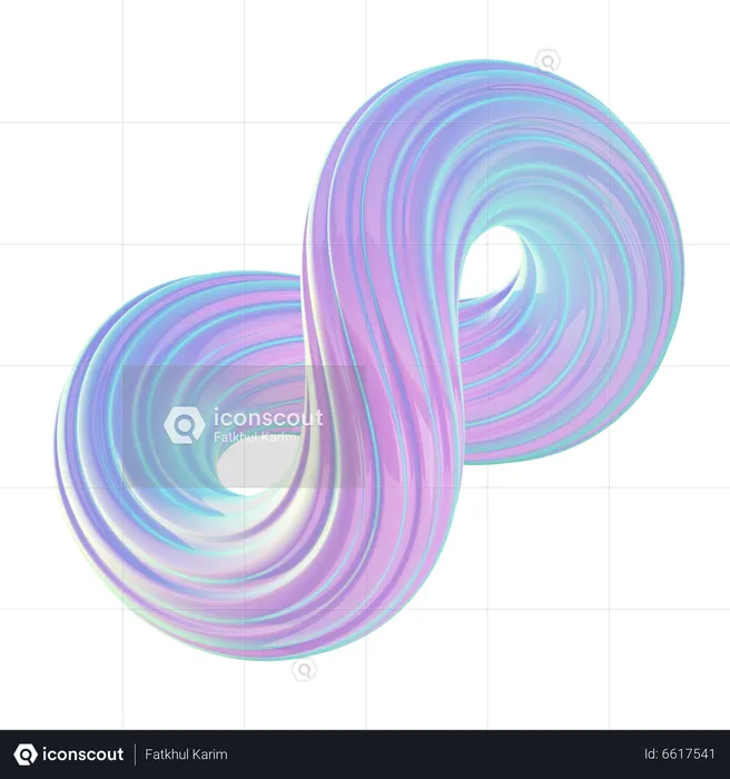 Infinity Shape  3D Icon