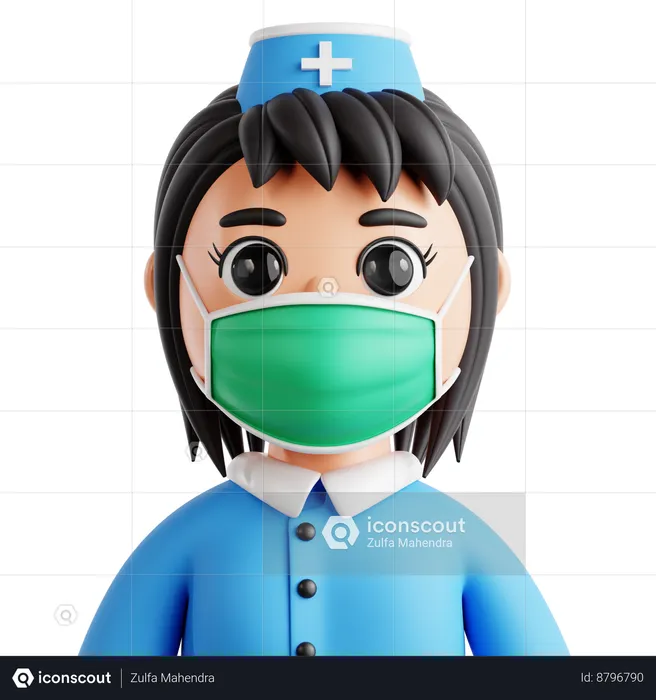 Infirmière  3D Icon