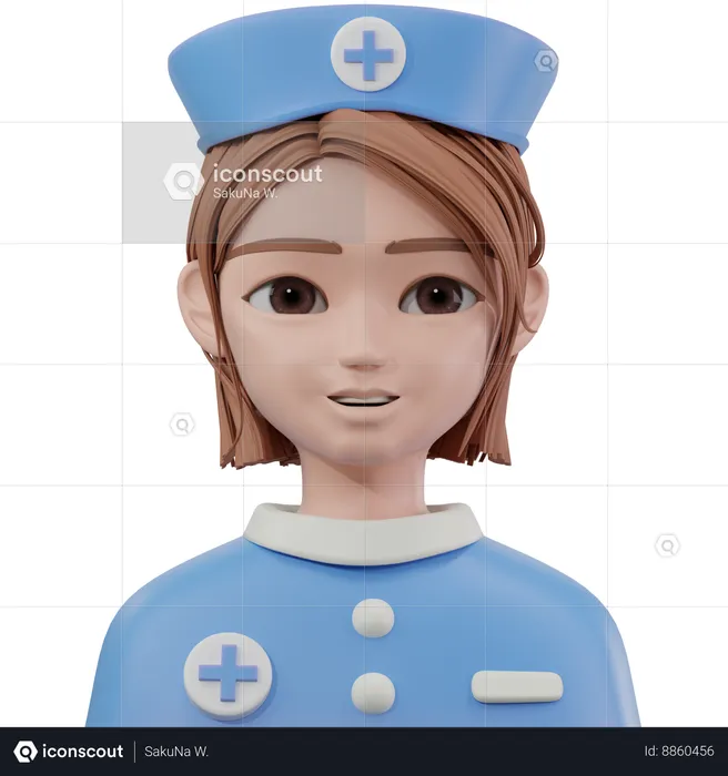 Infirmière  3D Icon