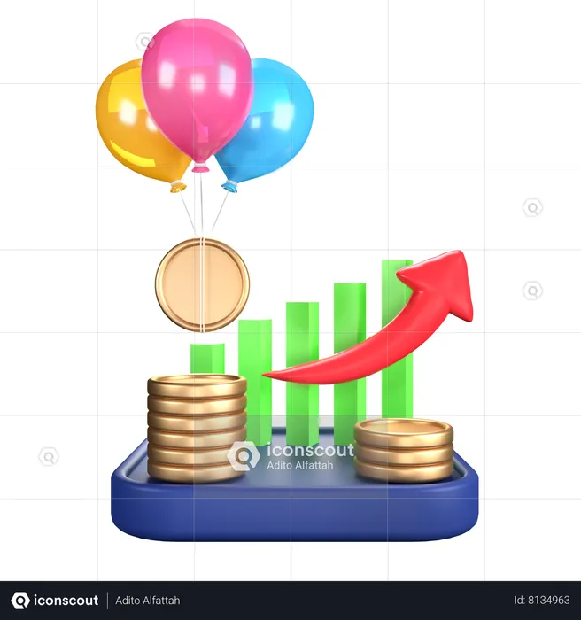 Inflación  3D Icon